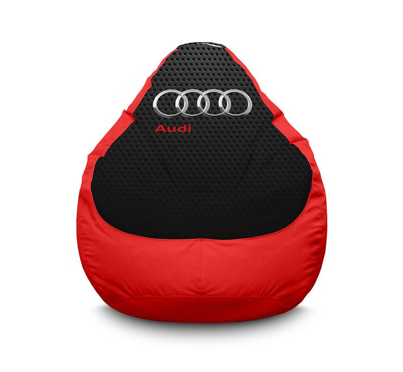 

Кресло мешок iPuff "Audi" Оксфорд XXXL (100х135 см) Черный/Красный