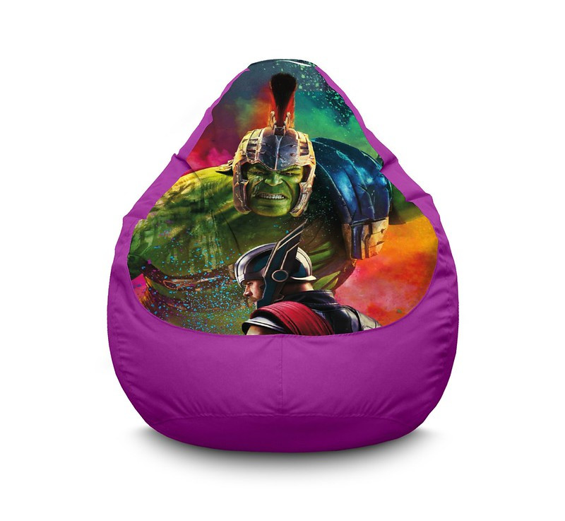 

Кресло мешок iPuff "Hulk and Thor" Оксфорд XL (80х110 см) Сиреневый