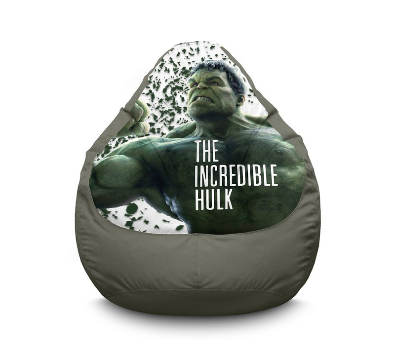 

Кресло мешок iPuff "Hulk. Incredible" Оксфорд XL (80х110 см) Серый