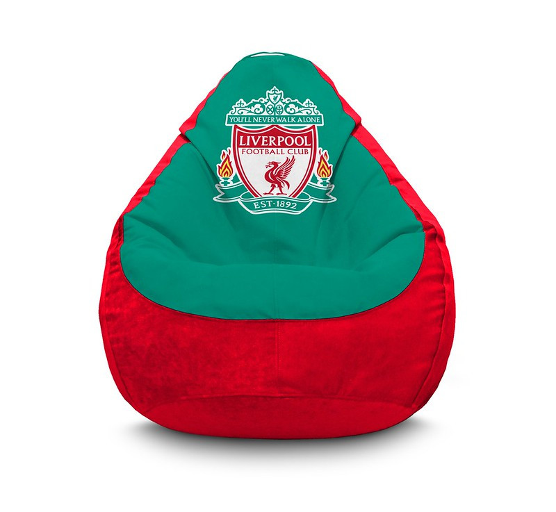 

Кресло мешок iPuff "Football. Liverpool FC. Red" Флок XXL (90x125 см) Бирюзовый/Красный