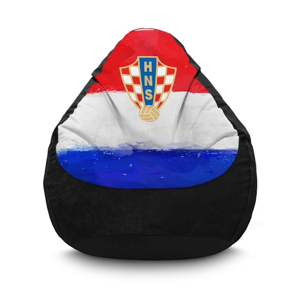 

Кресло мешок iPuff "Сборная Нидерландов" Флок XXXL (100x135 см) Черный