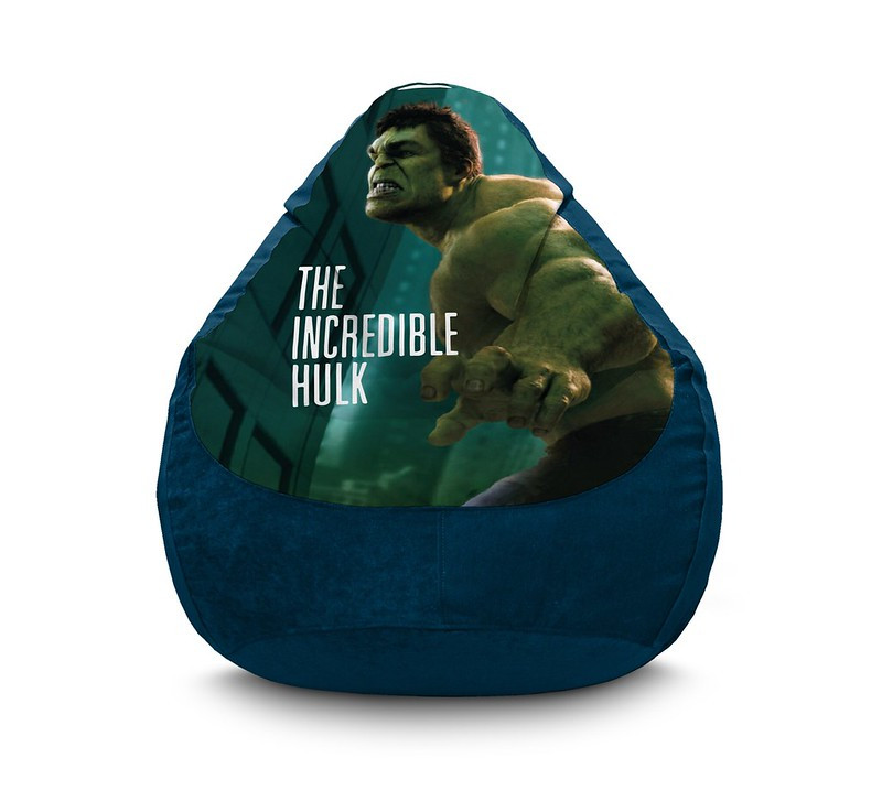 

Кресло мешок iPuff "Hulk" Флок XXL (90х125 см) Синий