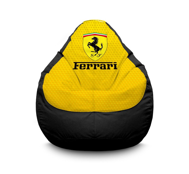 

Кресло мешок iPuff "Ferrari. Yellow" Оксфорд XL (80х110 см) Желтый/Черный