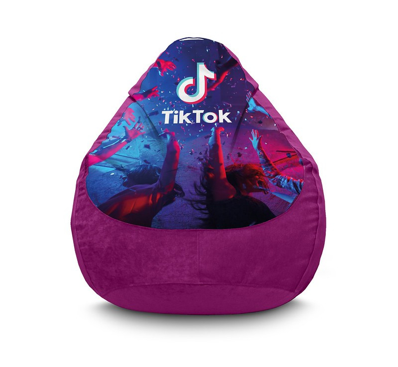 

Кресло мешок iPuff "Tik Tok. Part" Флок XXL (90x125 см) Сливовый