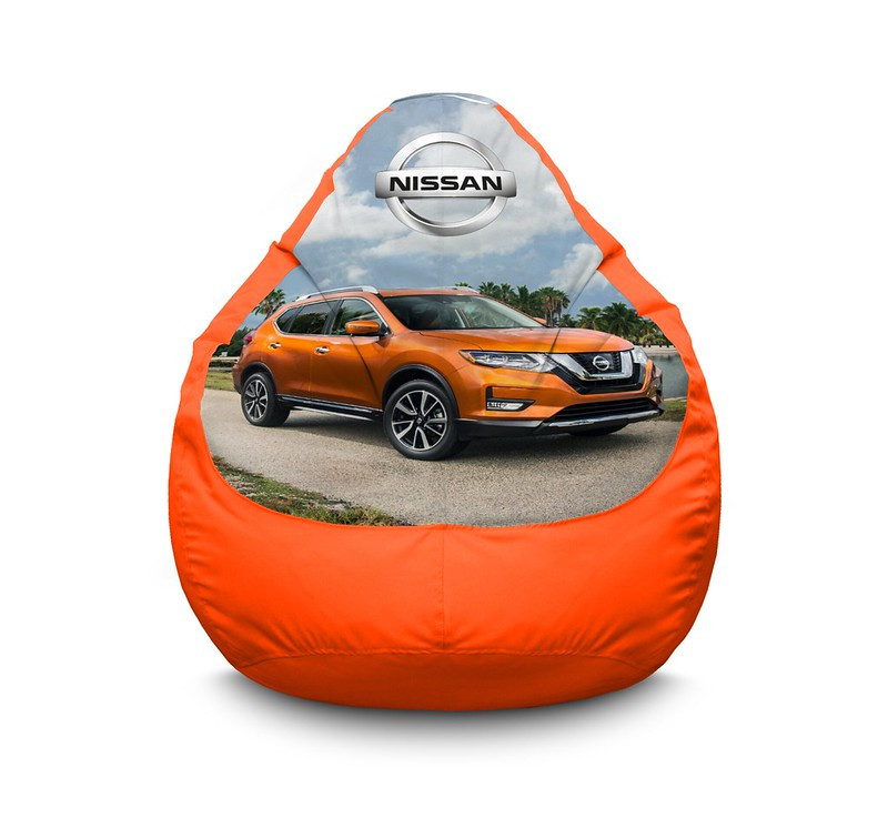 

Кресло мешок iPuff "Nissan. Qashqai. Orange" Оксфорд XL (80х110 см) Оранжевый