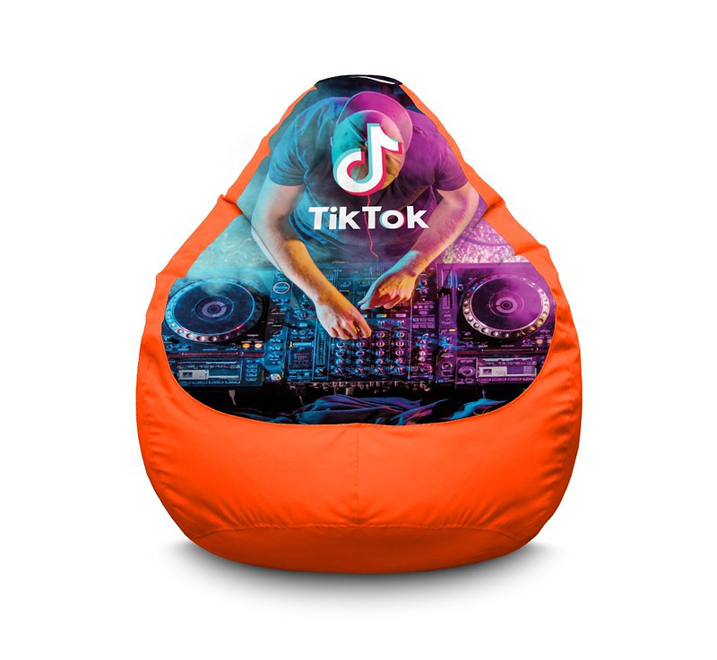 

Кресло мешок iPuff "Tik Tok. DJ" Оксфорд XL (80х110 см) Оранжевый