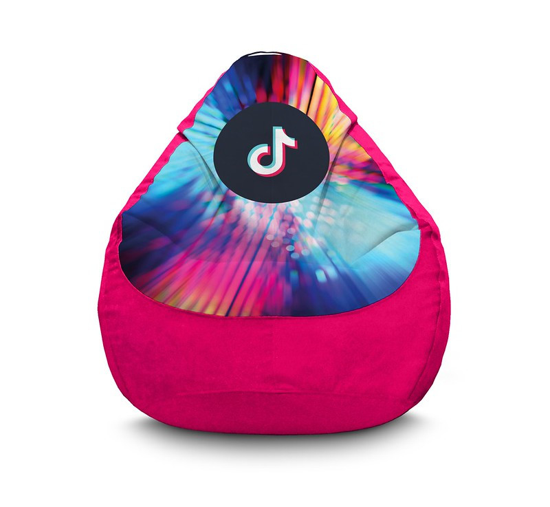 

Кресло мешок iPuff "Tik Tok. Flashlight" Флок XXL (90x125 см) Розовый