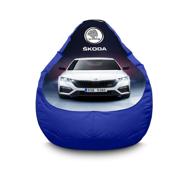 

Кресло мешок iPuff "Skoda. Octavia" Оксфорд XXL (90х125 см) Синий