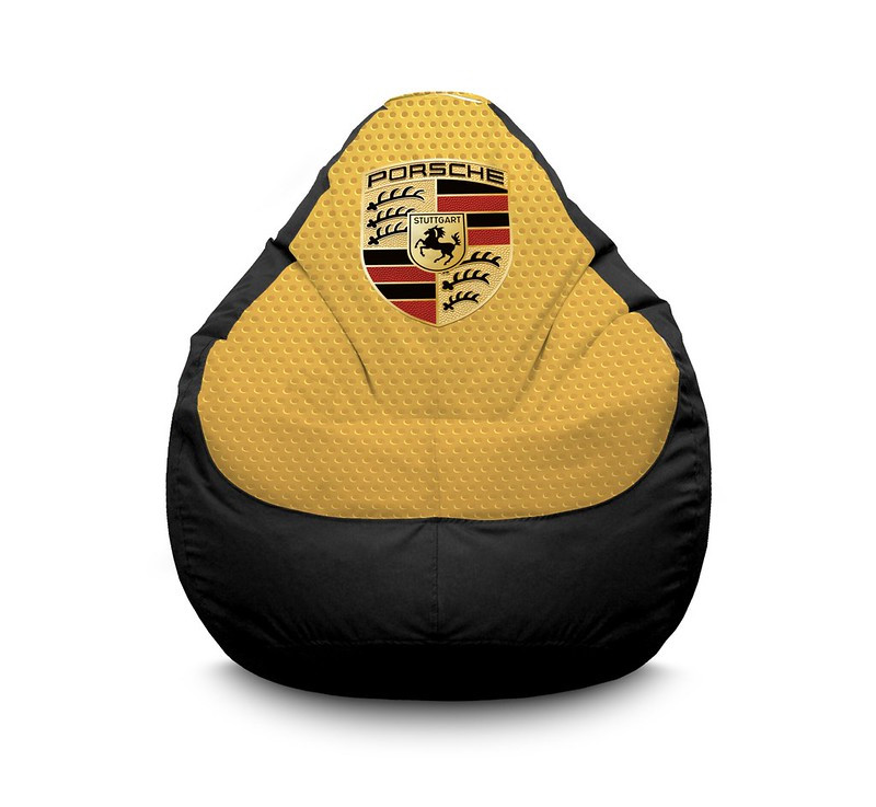 

Кресло мешок iPuff "Porsche" Оксфорд XXXL (100х135 см) Бежевый/Черный