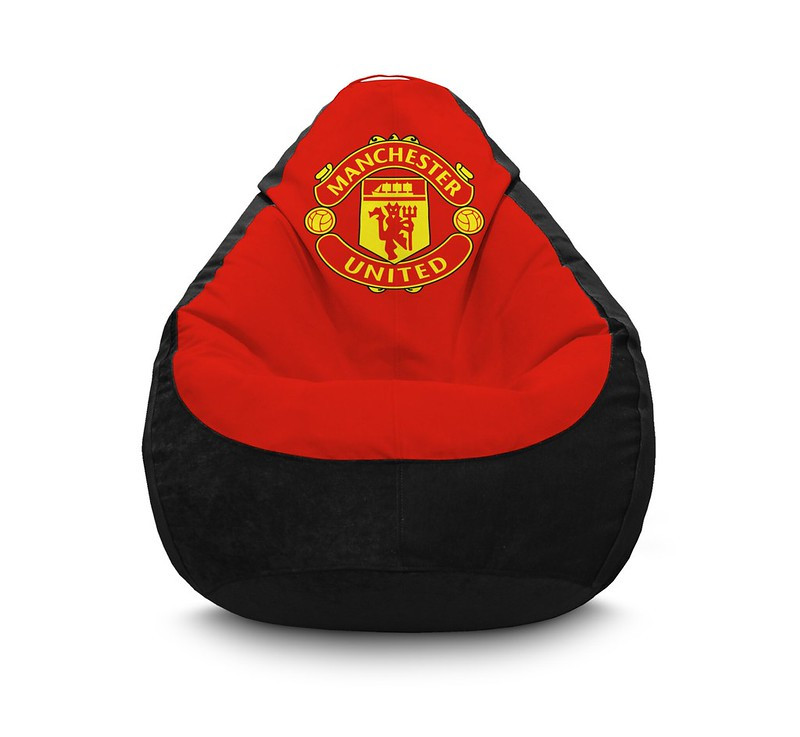 

Кресло мешок iPuff "Football. Manchester United FC" Флок XL (80x110 см) Красный/Черный