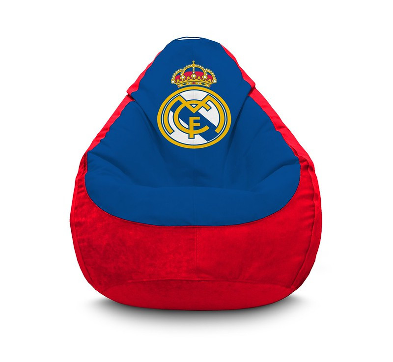 

Кресло мешок iPuff "Football. Real Madrid FC. Red" Флок XL (80x110 см) Синий/Красный