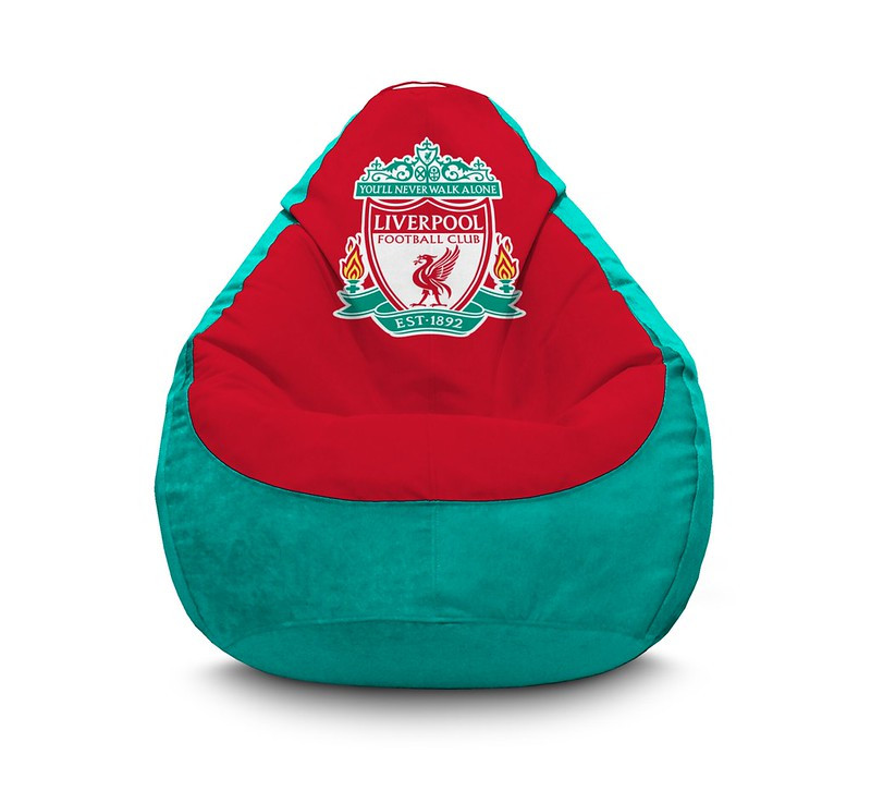 

Кресло мешок iPuff "Football. Liverpool FC. Turquoise" Флок XXXL (100x135 см) Красный/Бирюзовый