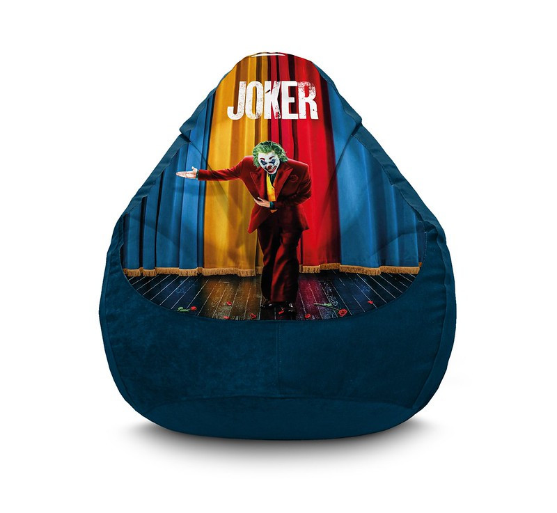 

Кресло мешок iPuff "Joker. TV show" Флок XL (80x110 см) Темно-синий