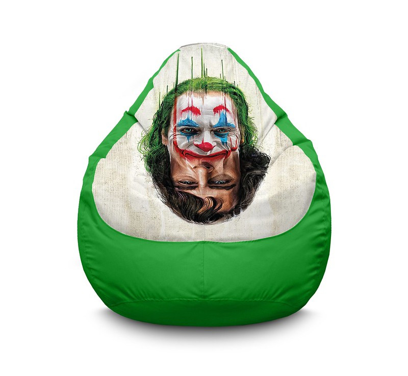 

Кресло мешок iPuff "Joker. Two face" Оксфорд XXL (90х125 см) Зеленый