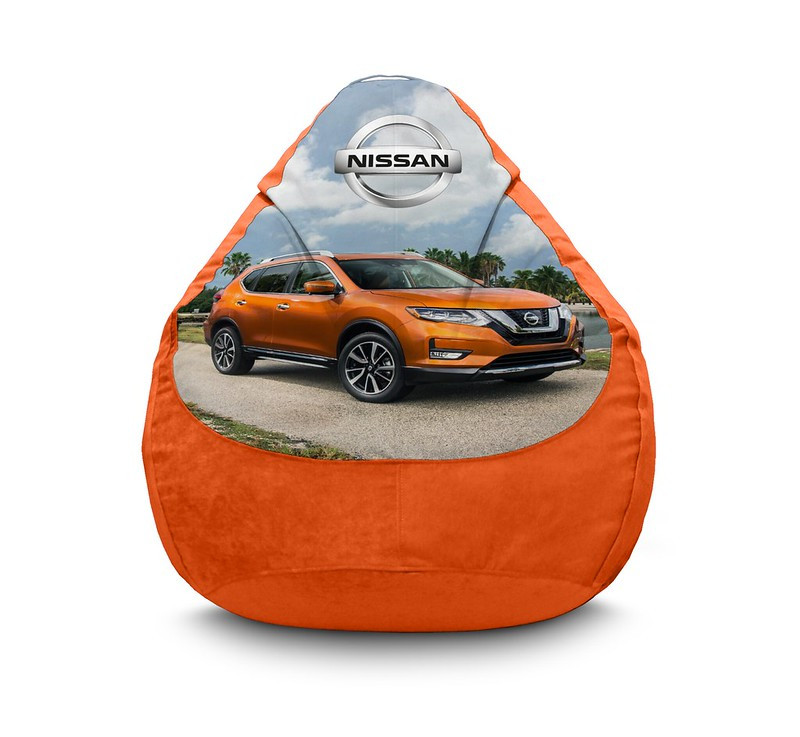 

Кресло мешок iPuff "Nissan. Qashqai. Orange" Флок XXXL (100x135 см) Оранжевый