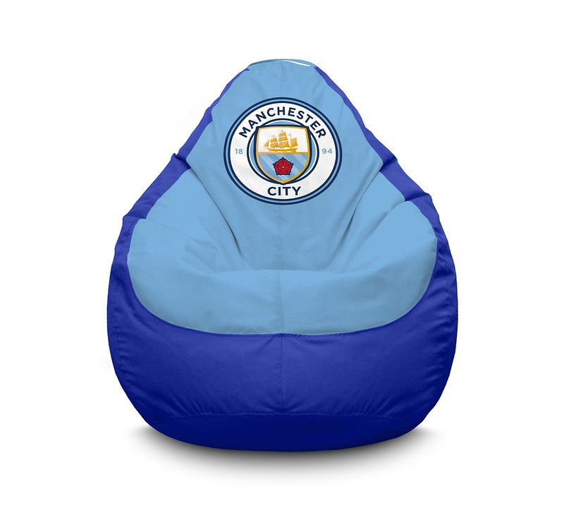 

Кресло мешок iPuff "Football. Manchester City FC" Оксфорд XL (80х110 см) Голубой/Синий