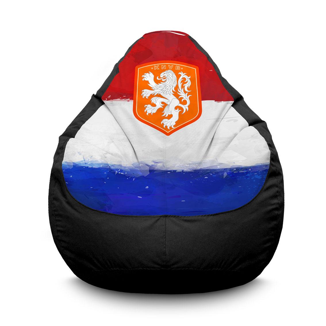 

Кресло мешок iPuff "Сборная Нидерландов" Оксфорд XXXL (100х135 см) Черный