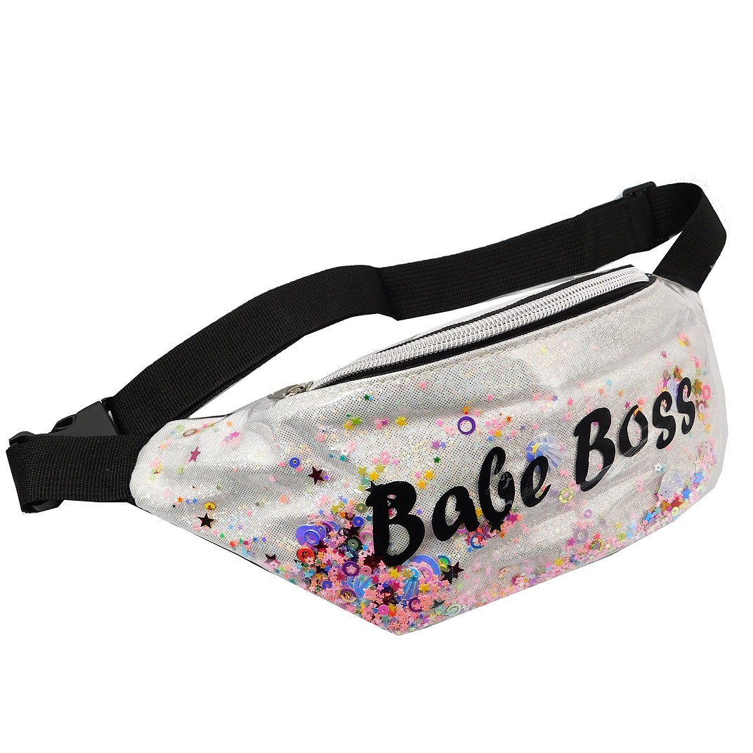 

Сумка-бананка на пояс или через плече детская Babe Boss белая 800-1121