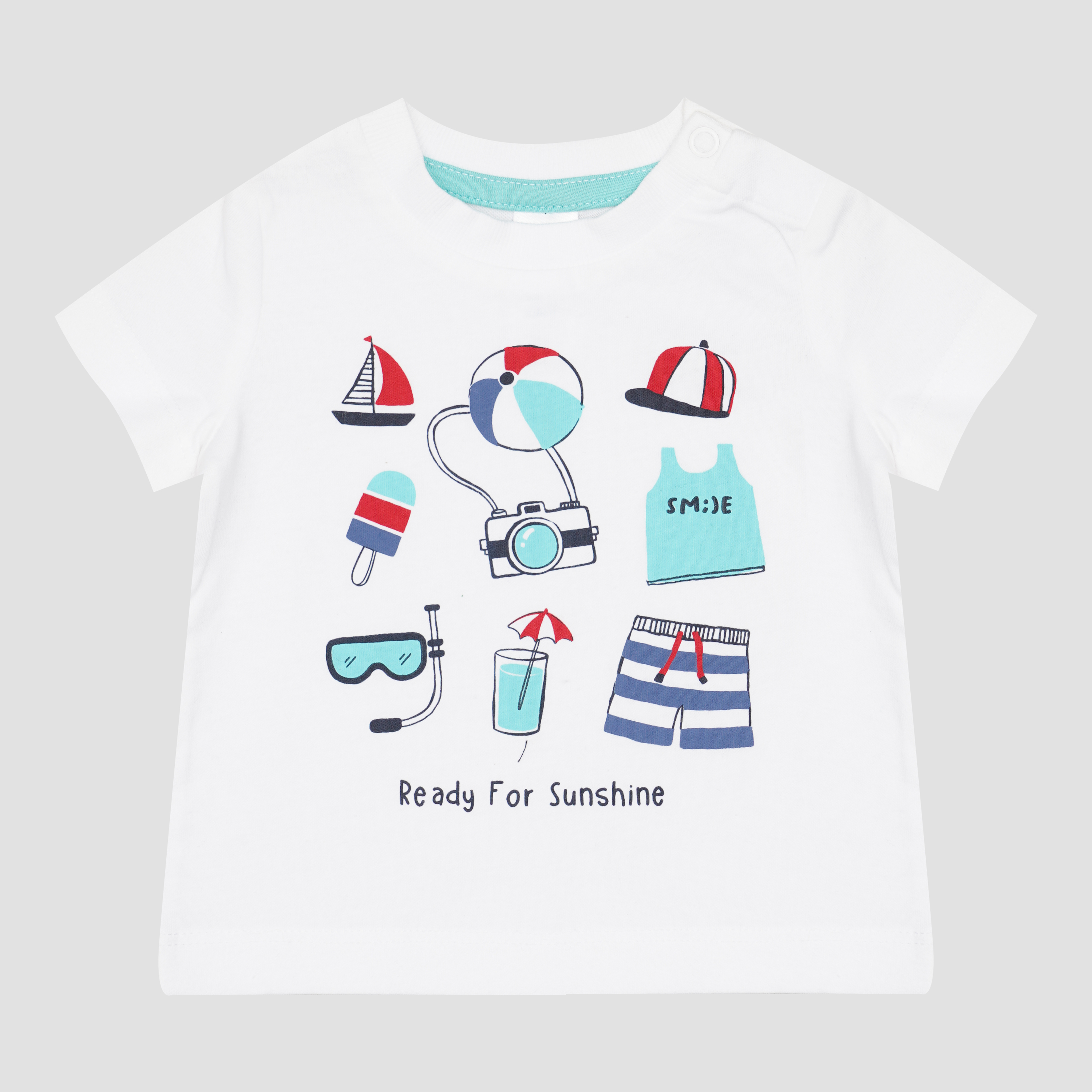 

Футболка Baby club CA31189 62 см Белая