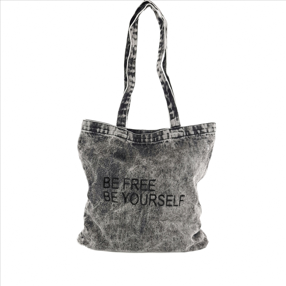 

Сумка шоппер OTHER be free jeans grey