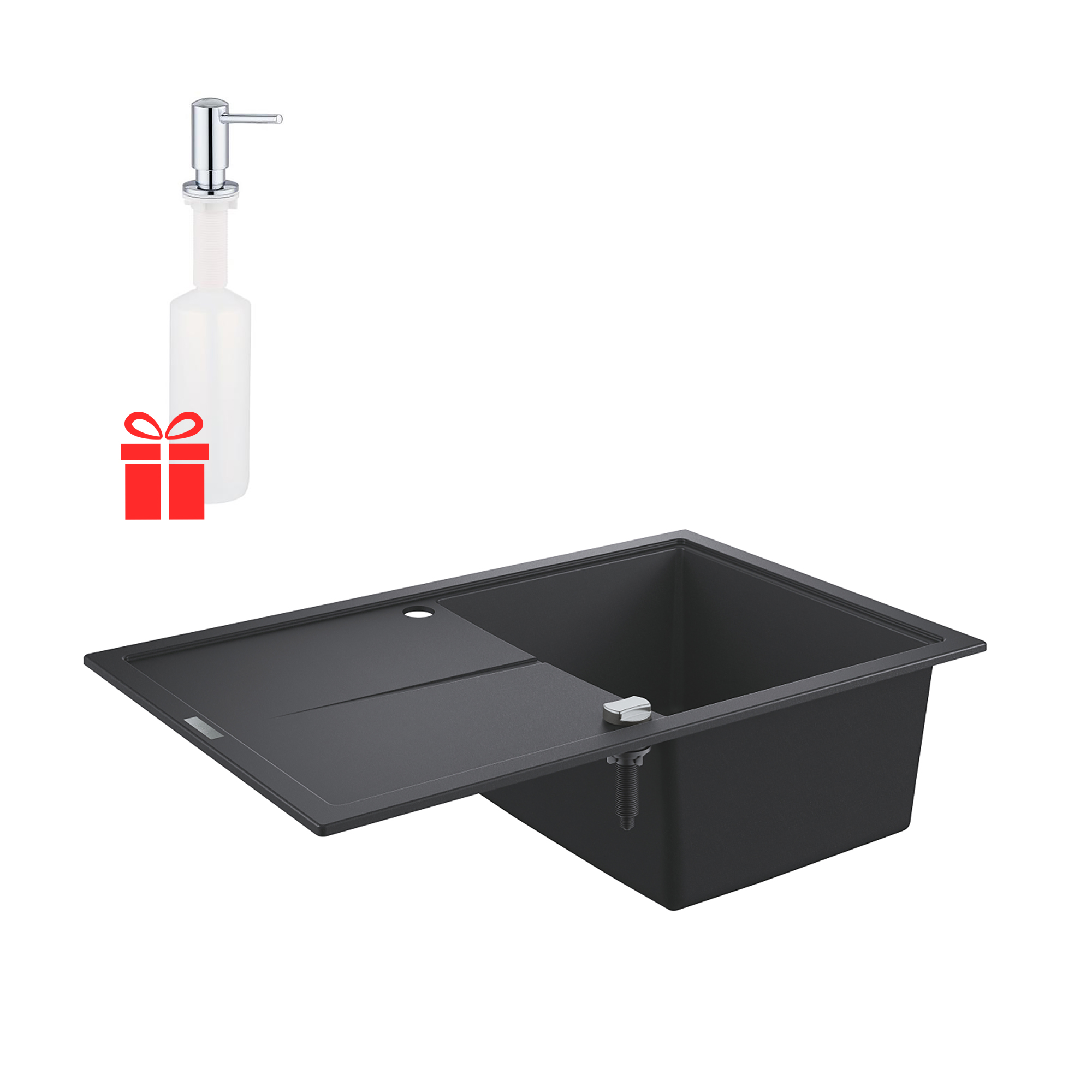 

Набор Grohe мойка кухонная K400 31639AP0 + дозатор для моющего средства Contemporary 40536000 (SX702254)