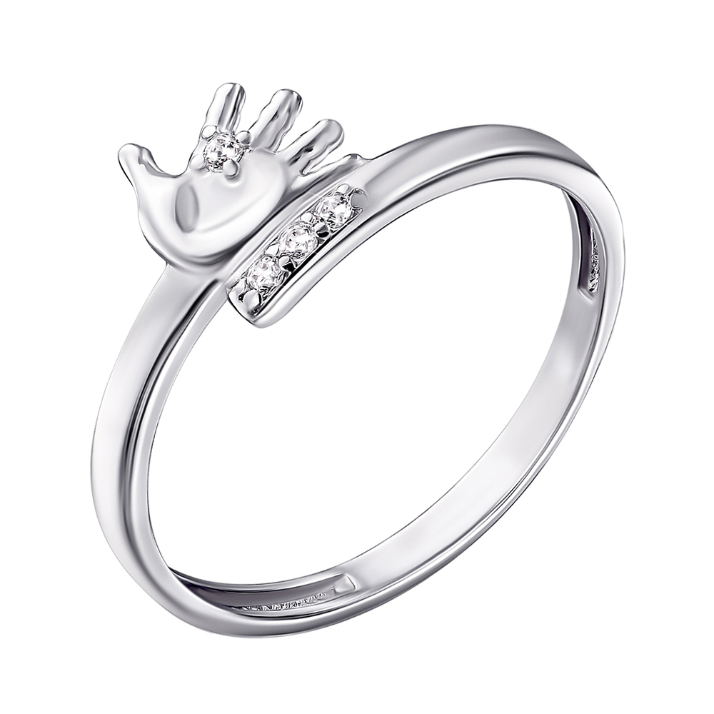 

Серебряное кольцо с фианитами 000141191 16 размера