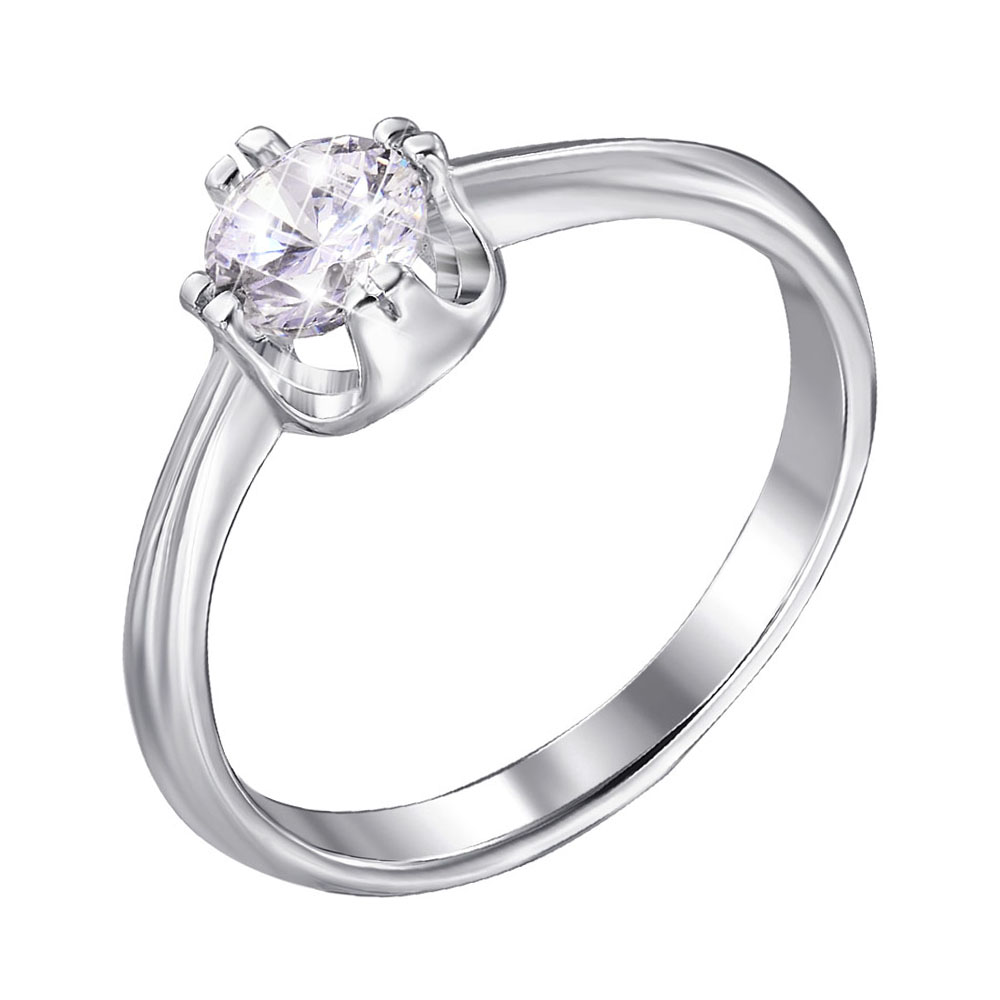 

Серебряное кольцо с фианитом 000140381 17 размера
