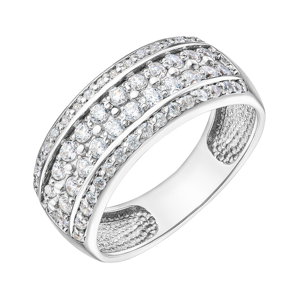 

Серебряное кольцо с фианитами 000149279 16 размера