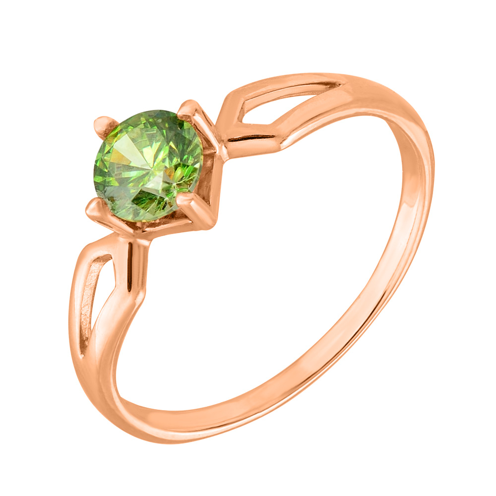 

Кольцо из красного золота с зеленым кристаллом Swarovski 000130205 17 размера