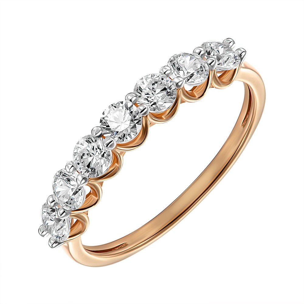 

Кольцо в красном золоте с кристаллами Swarovski 000138397 18.5 размера