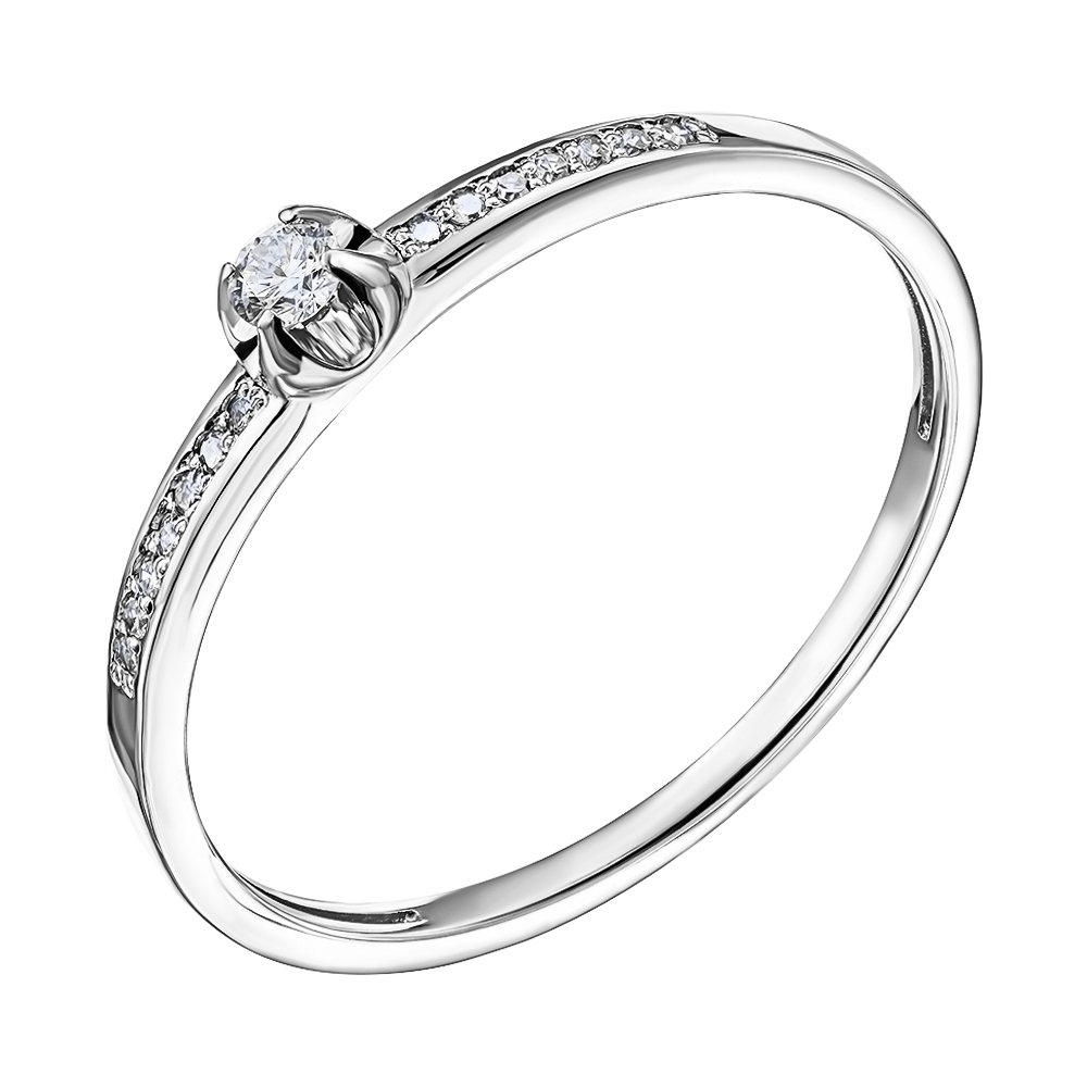 

Кольцо из белого золота с бриллиантами 000139545 16.5 размера