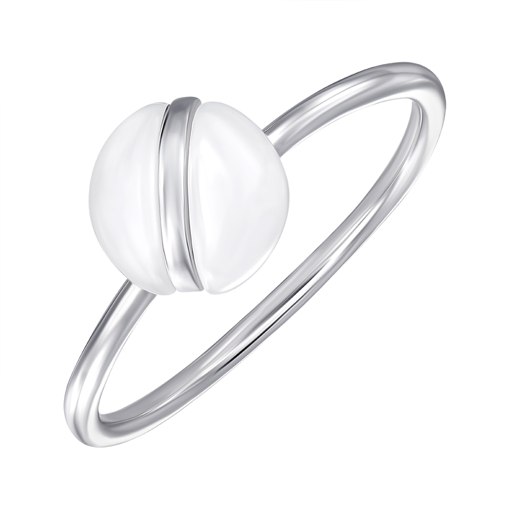 

Серебряное кольцо с керамикой 000147850 17 размера