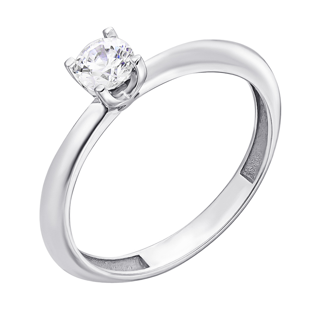 

Золотое кольцо с цирконием Swarovski 000115699 17.5 размера