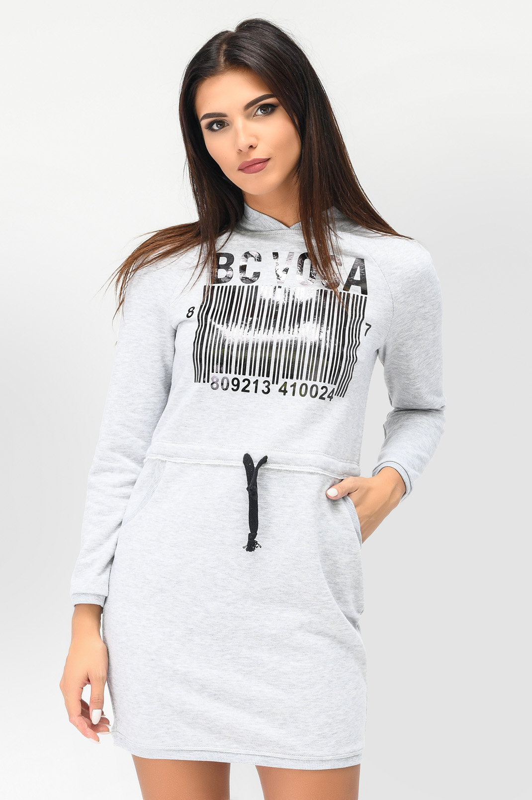

Платье KP-5997-4 (XS, Серый) XS