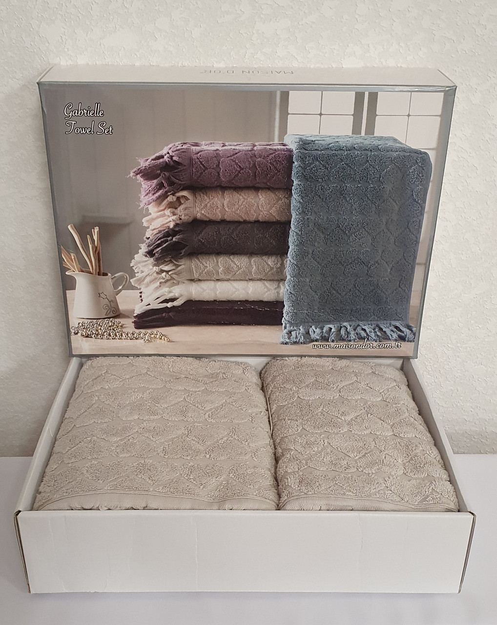

Полотенца Maison D'or 2шт Gabrielle Beige