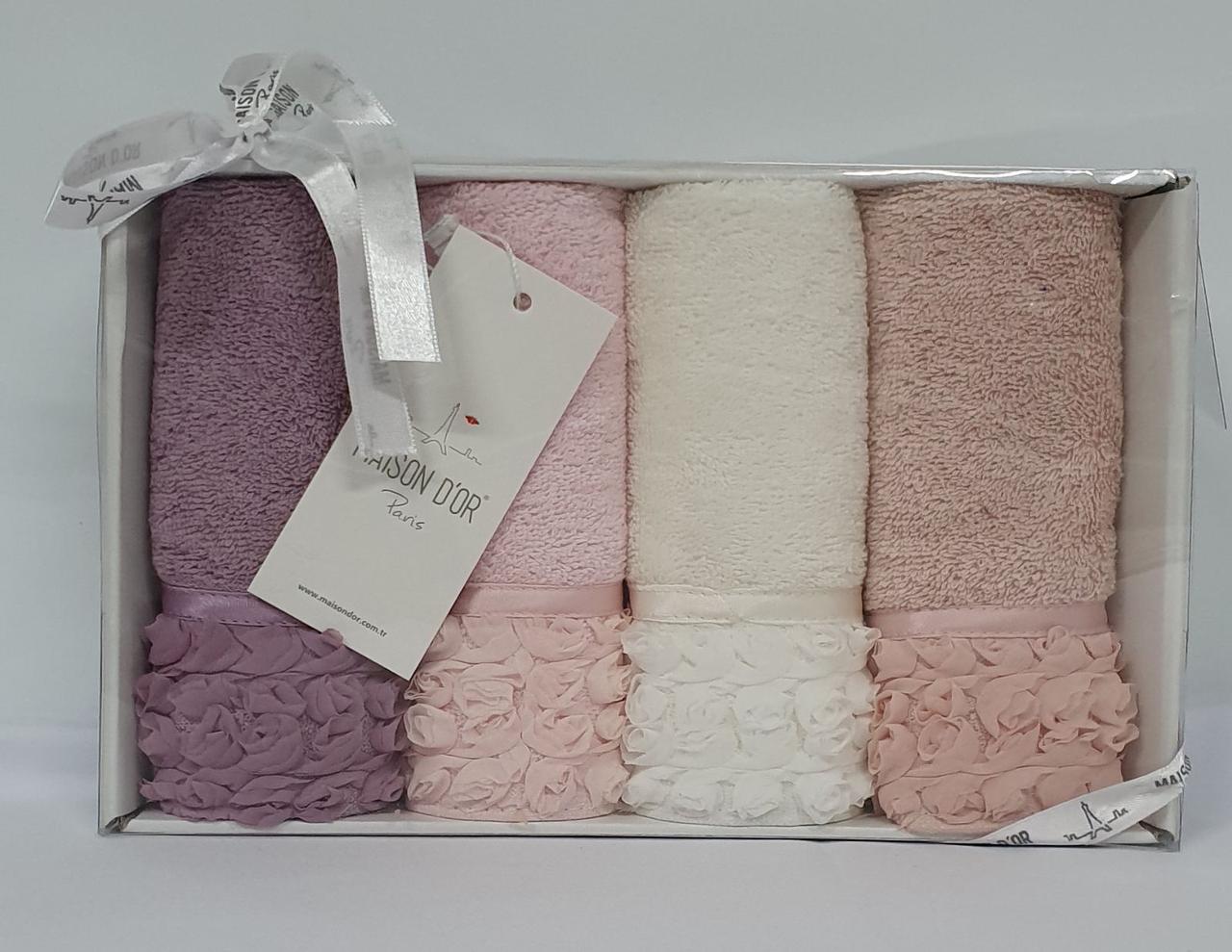

Полотенца Maison D'or 4шт Rosa 32x50