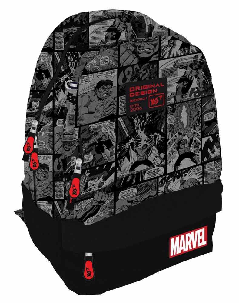 

Рюкзак школьный YES Marvel Avengers T-111 21 л 47 × 30 × 15 см черный с серым (552281)