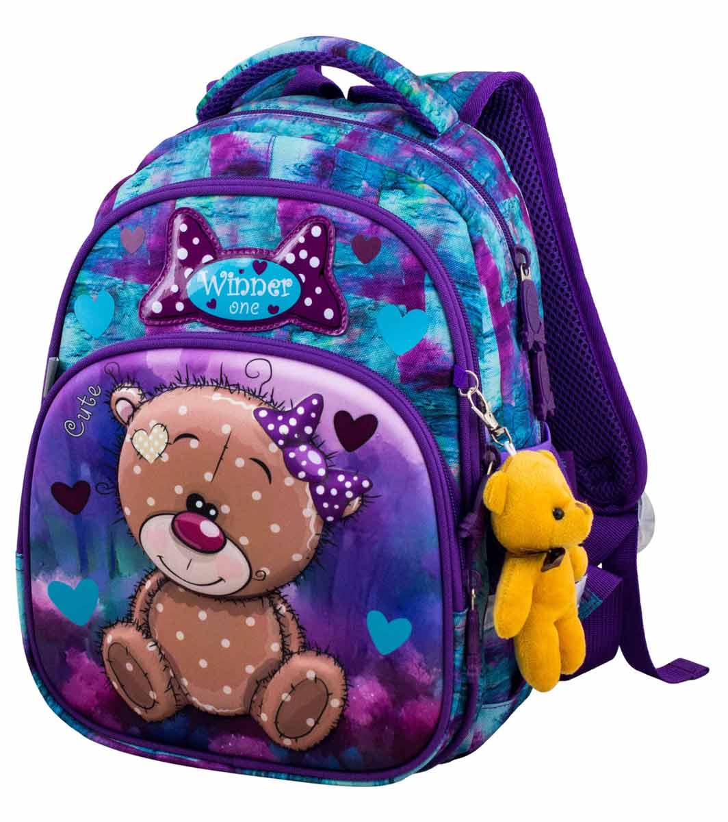 

Рюкзак школьный Winner One Виннер Уан Cute Мишка 13 л 25 × 16 × 34 см (1707)