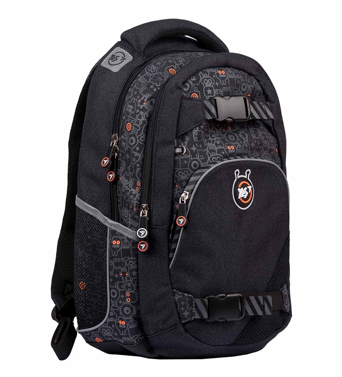 

Рюкзак школьный YES Mechanical monsters T-110 17 л 44 × 30 × 13 см черный (552276)