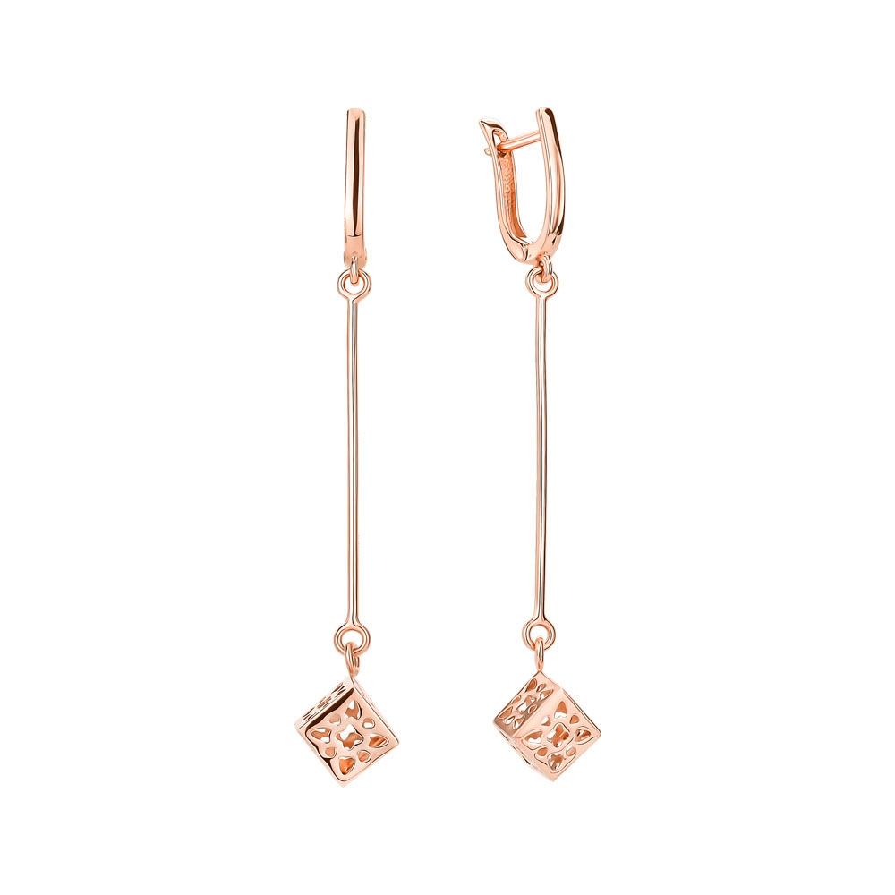 

Серьги-подвески из красного золота 000145674
