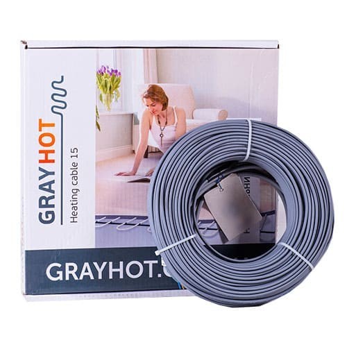 

Теплый пол GrayHot 10,2 m2 электрический нагревательный кабель