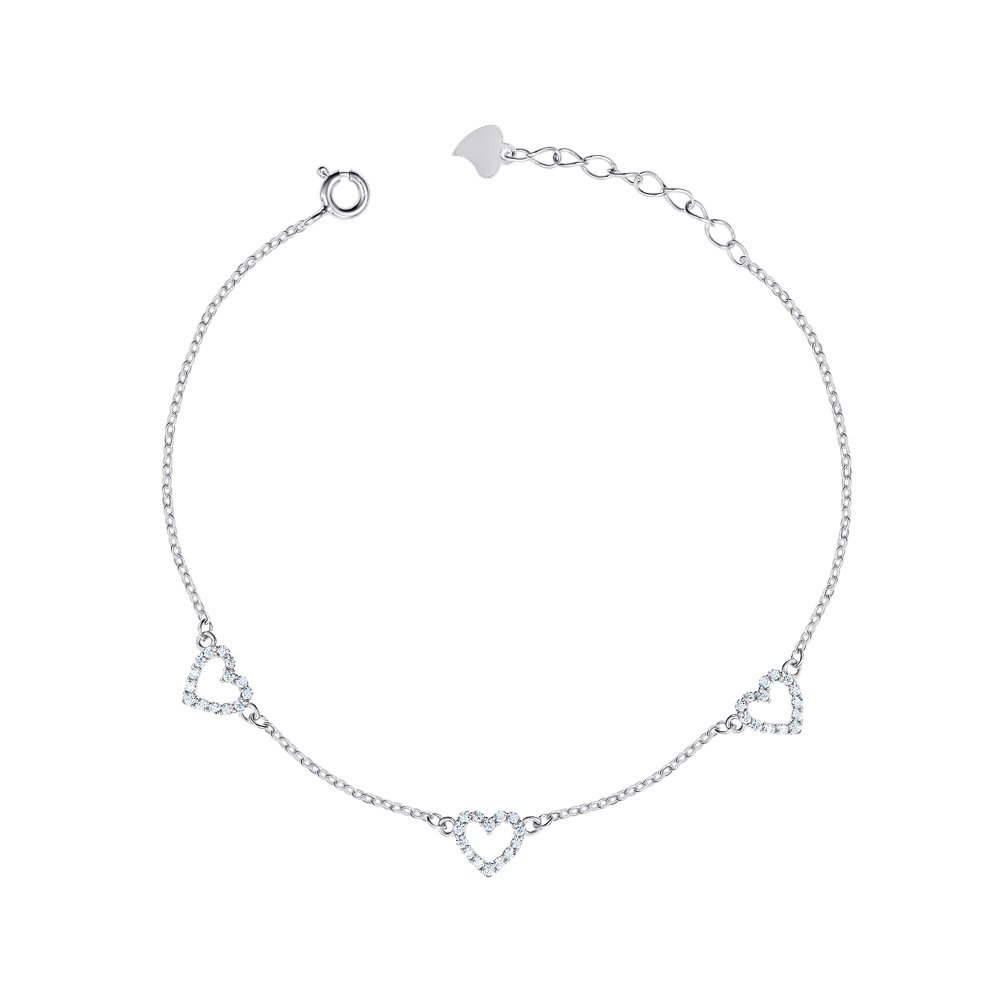 

Серебряный браслет с фианитами 000149041 16.5 размера