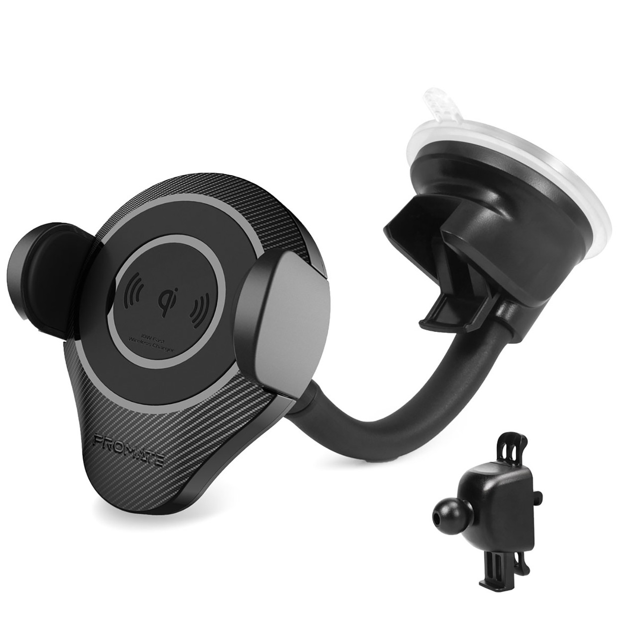 

Автодержатель для телефона Promate AlphaMount Black