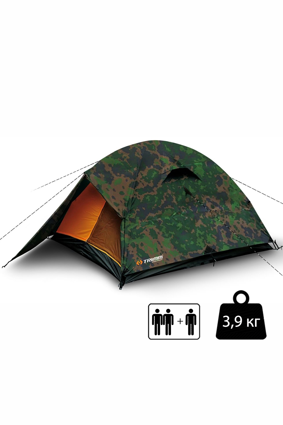 

Палатка Trimm Ohio camouflage - 001.009.0098 - 2+1 месная