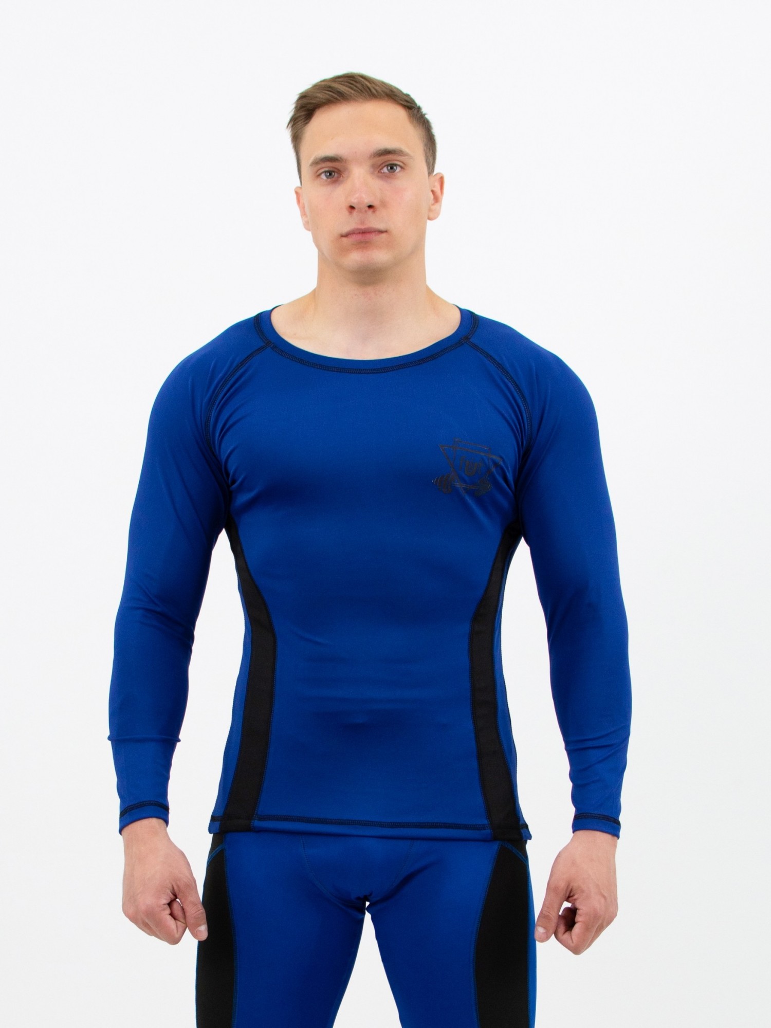 

Рашгард компрессионный мужской fitU Rush b-blue  Синий, Рашгард компрессионный мужской fitU Rush b-blue M Синий