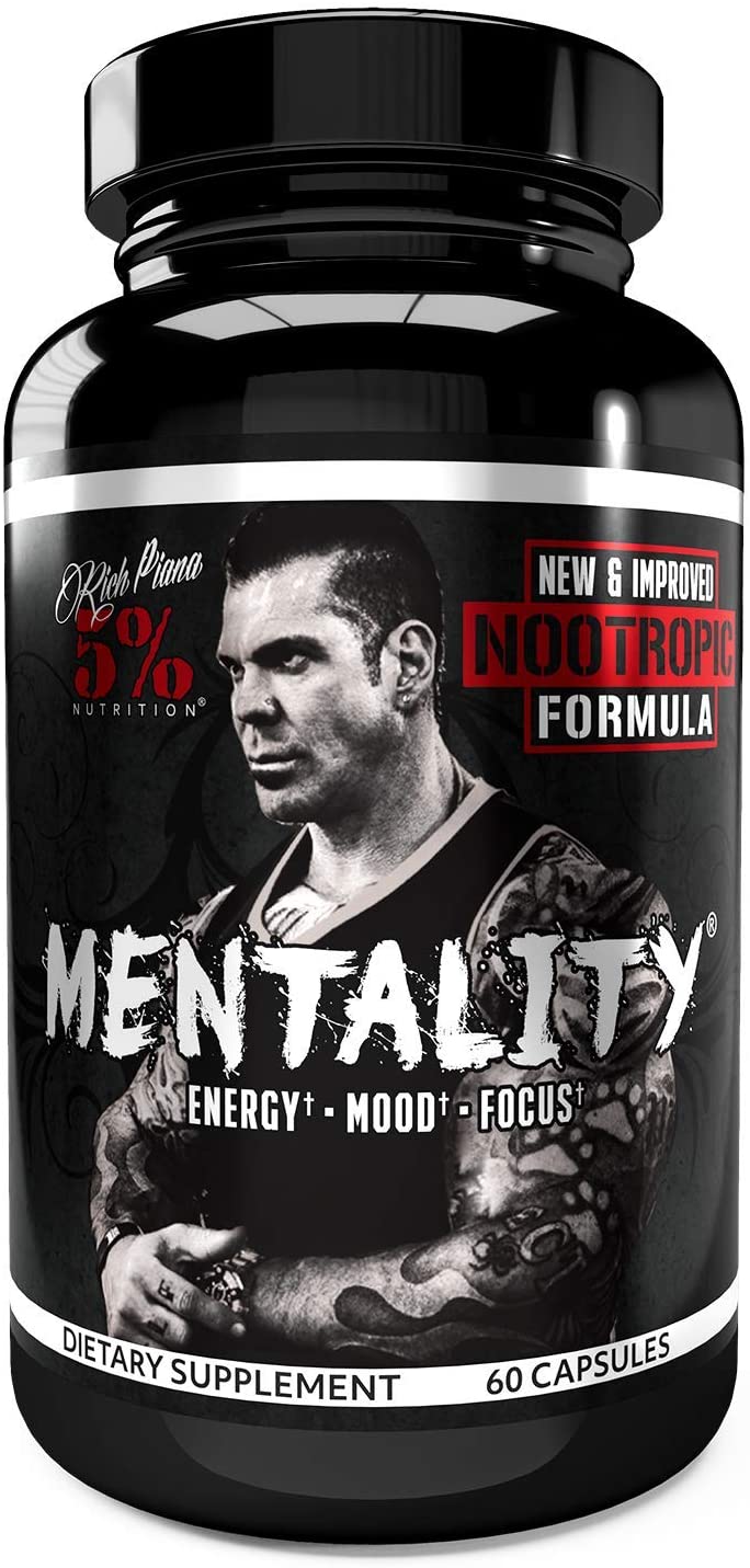 

Предтренировочный комплекс Rich Piana 5% Nutrition Mentaliti 60 капсул (4384303657)