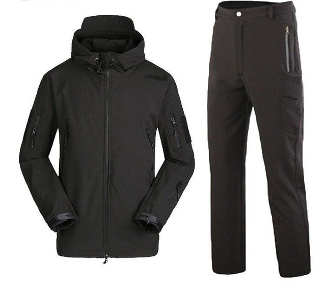 

Костюм тактический Soft Shell черный ESDY размер XXXL