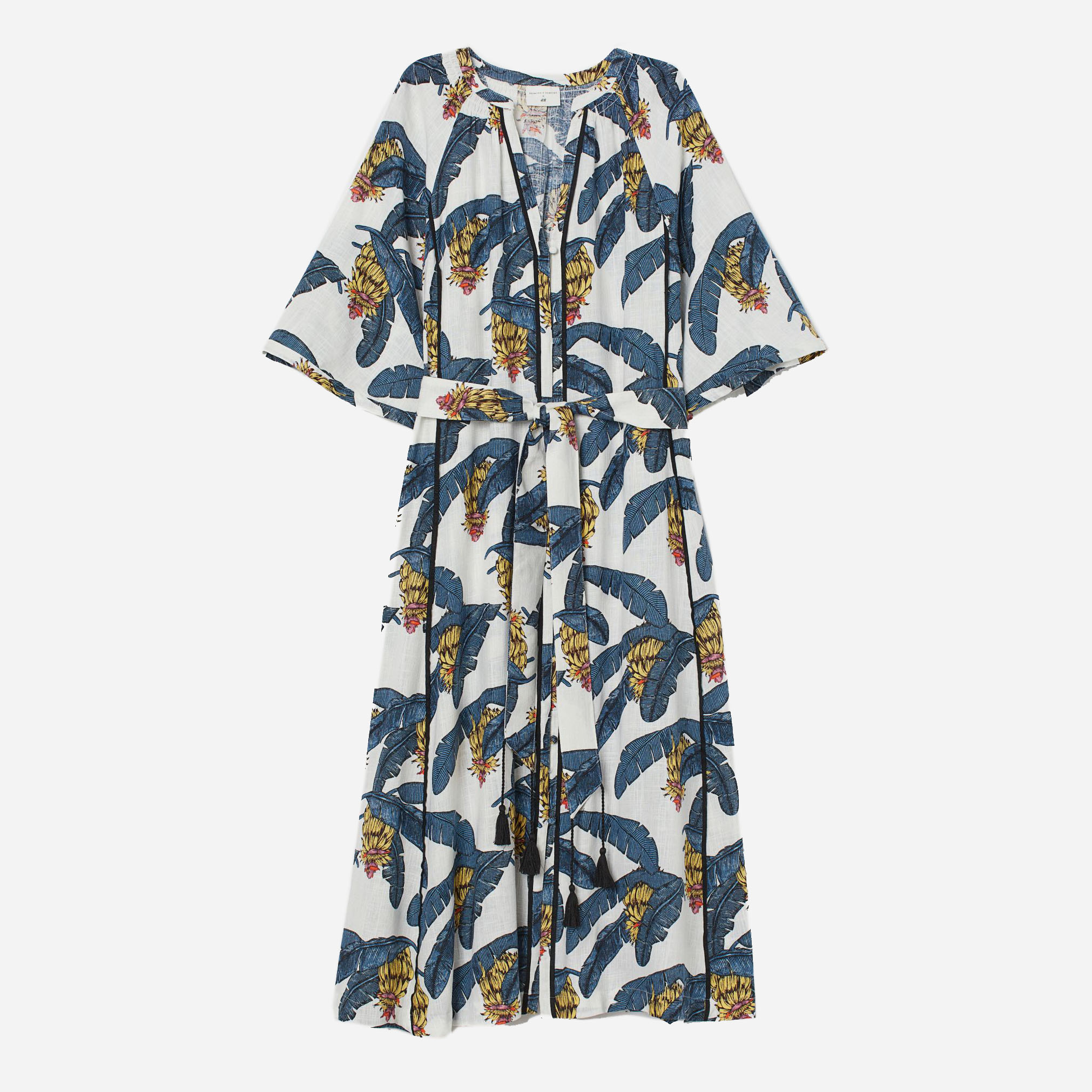 

Платье H&M 1607-8538051 L Синее с белым