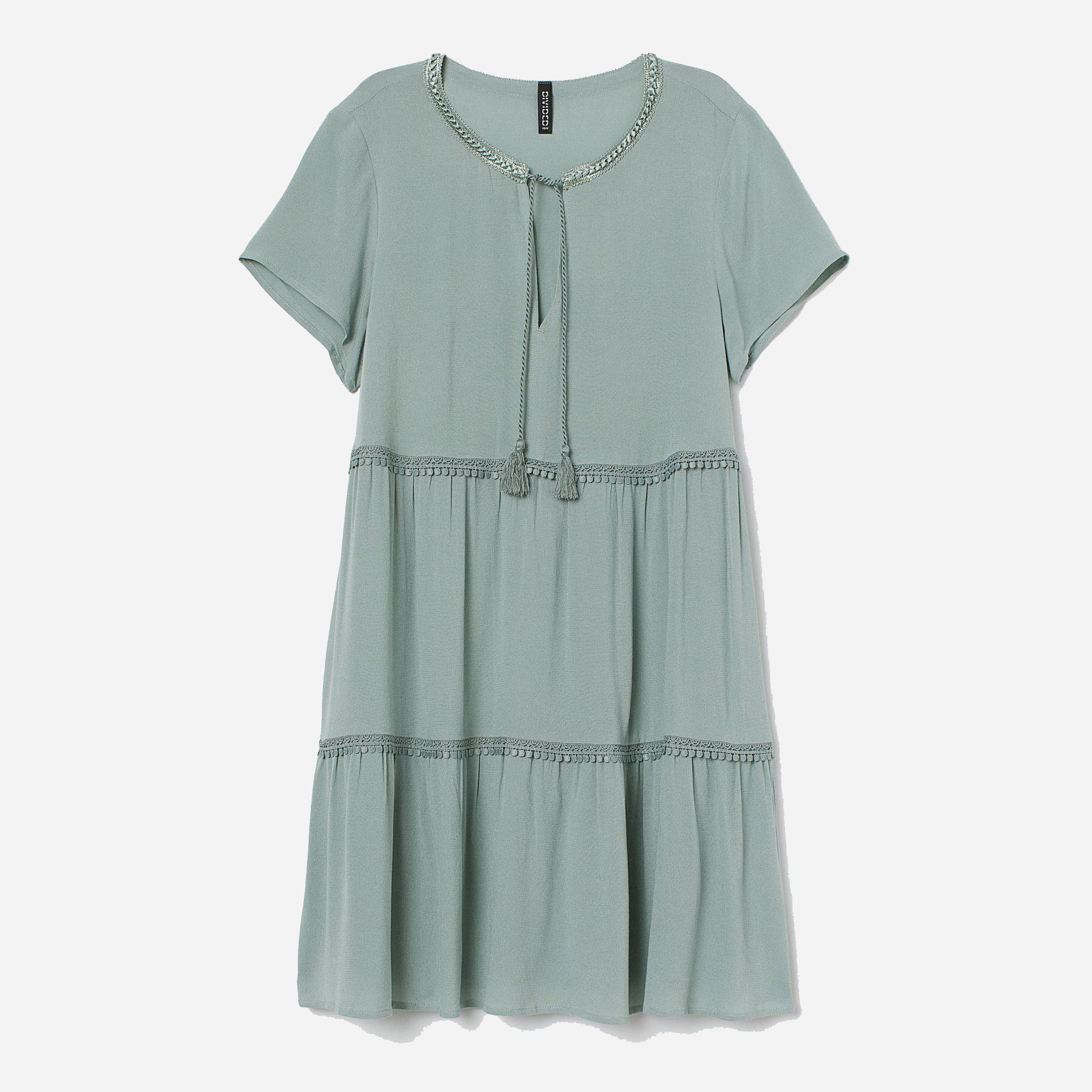 

Платье H&M 1607-8807491 S Бледно-зеленое