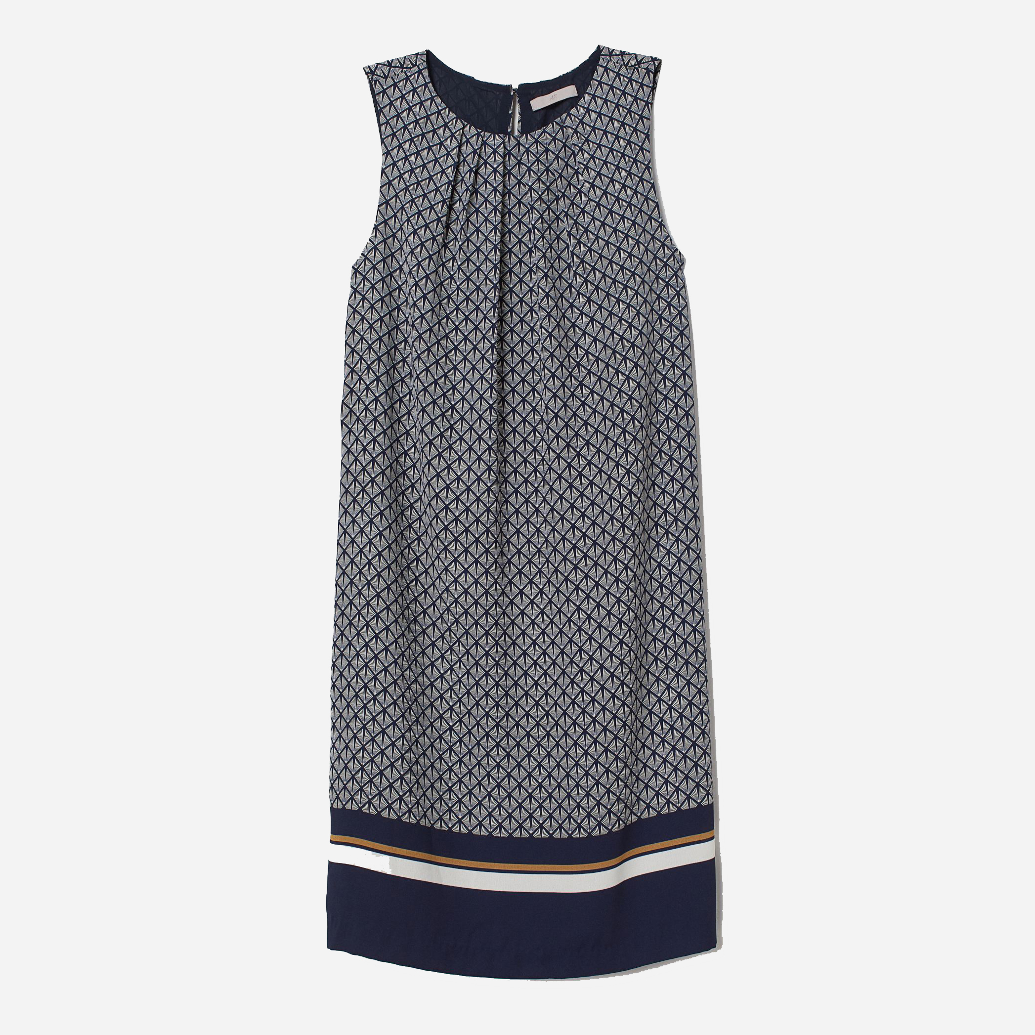 

Платье H&M 2107-5688389  Белое с синим, Платье H&M 2107-5688389 32 Белое с синим